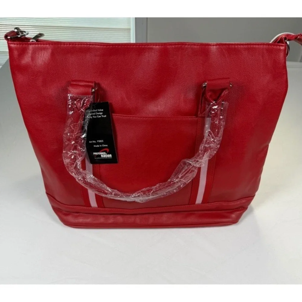 Large Tote Bag, Detachable Strap, laptop pocket Great for work or travel